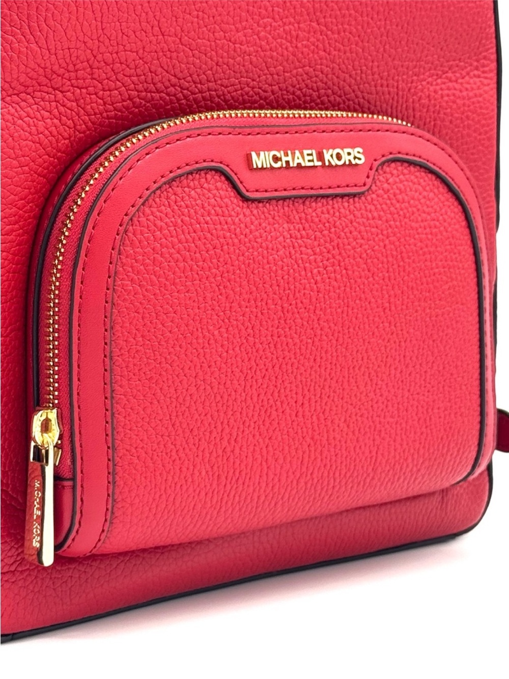 Michael Kors Jaycee Medium Signature Logo Backpack Bright Red - Picture 7 of 9